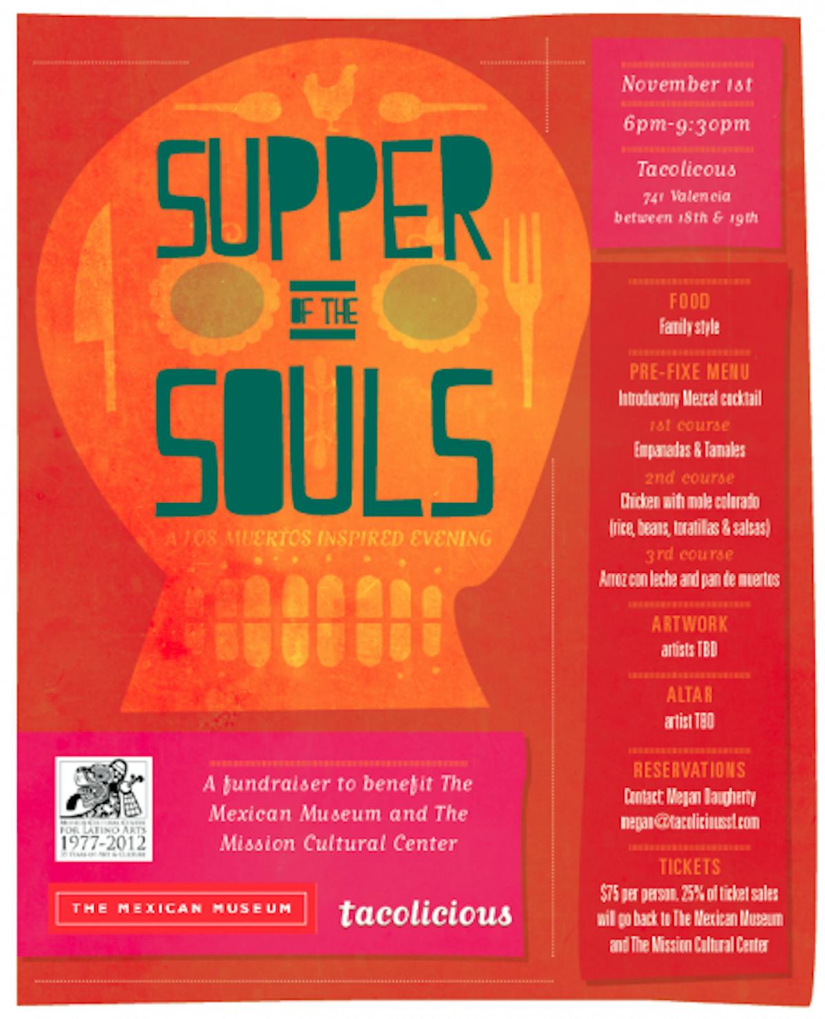 supper of the souls souls orange banner