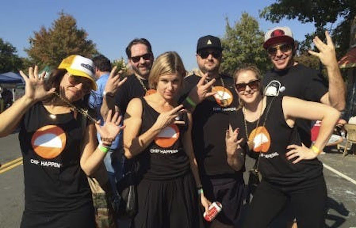 Jena, Mike, Sara, Telmo, Shauna, Joe flashing our West Coast bling