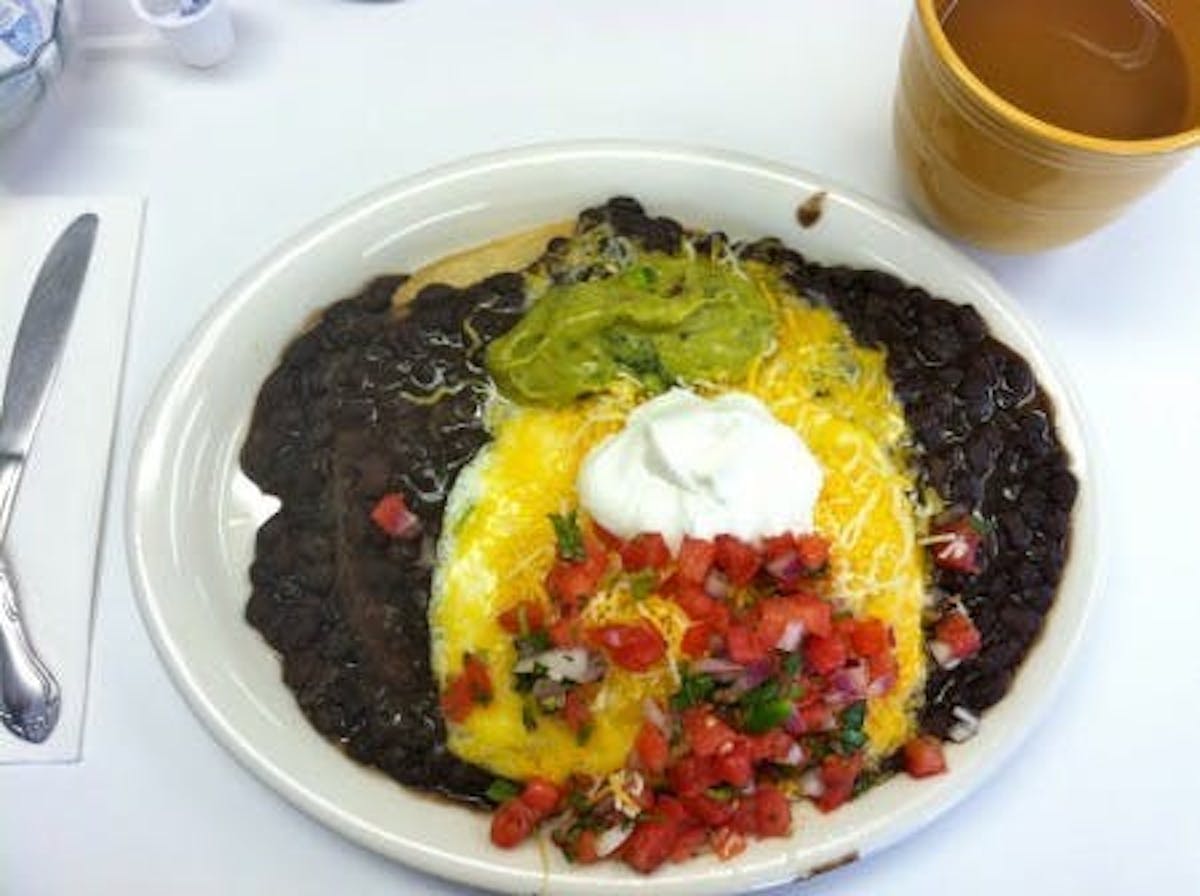 Huevos Rancheros at the Soscal Cafe