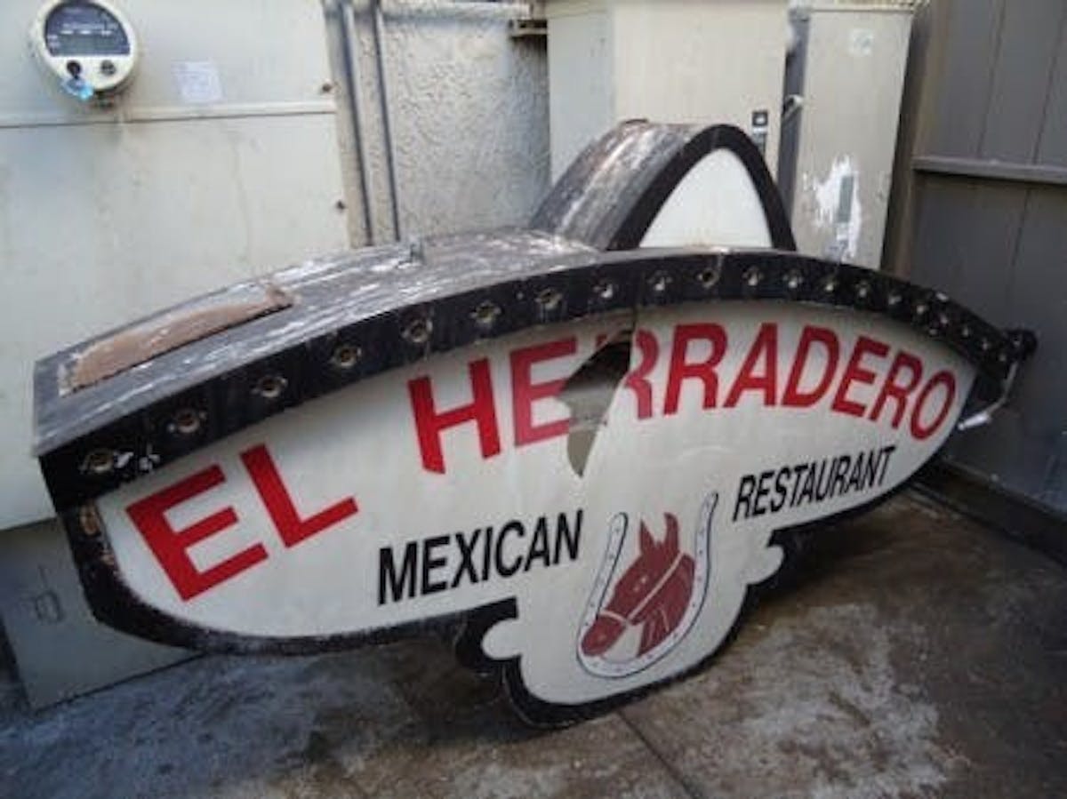 a banner that reads el herradero mexican restaurant