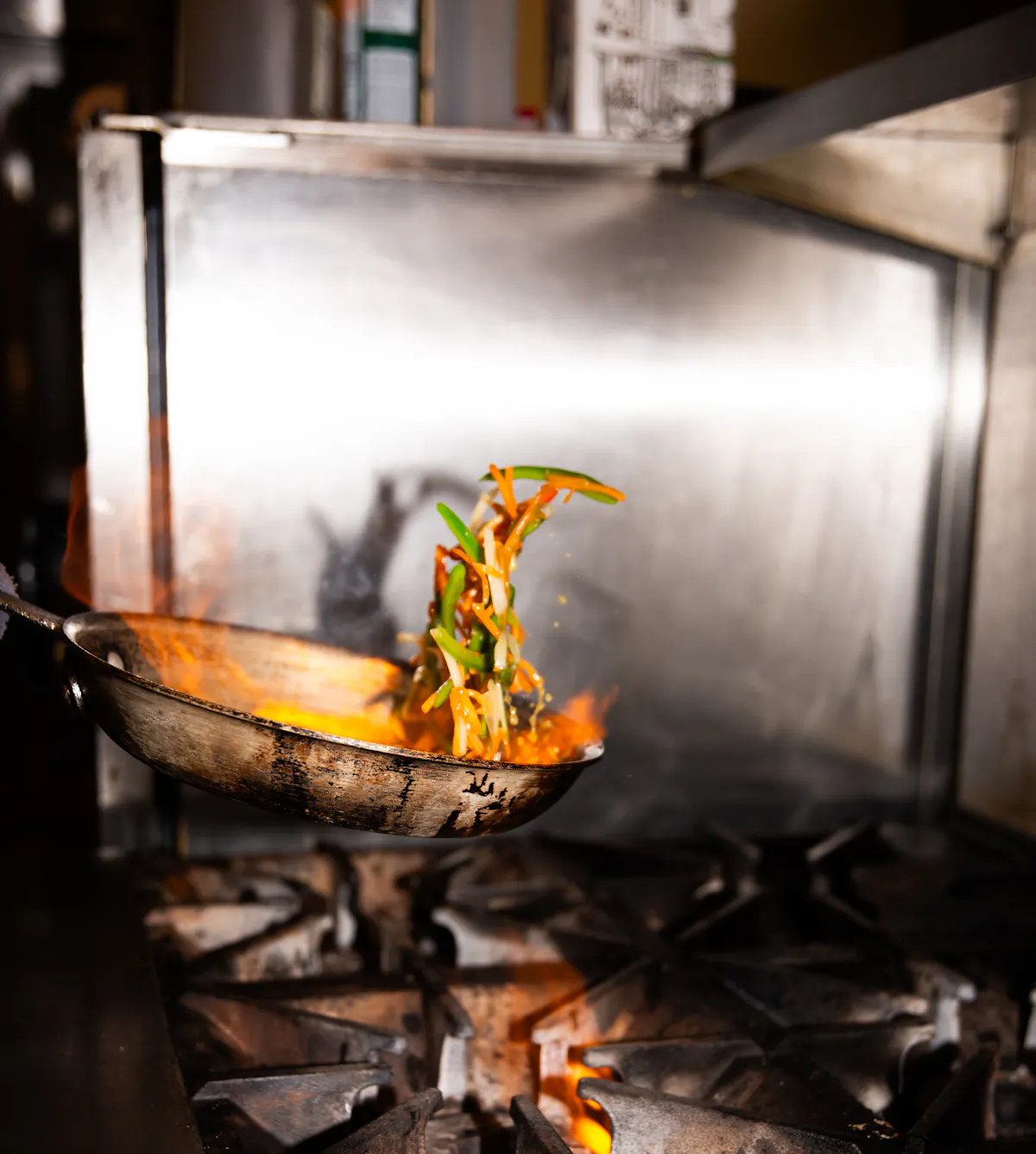 a person cooking