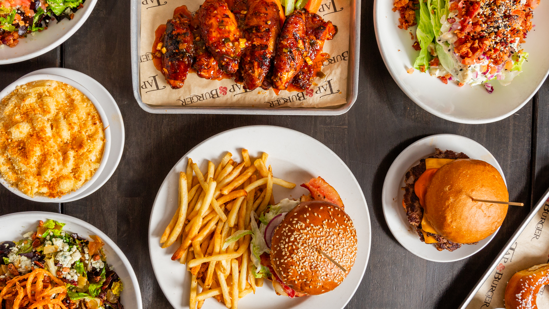 a box filled with different types of food on a plate