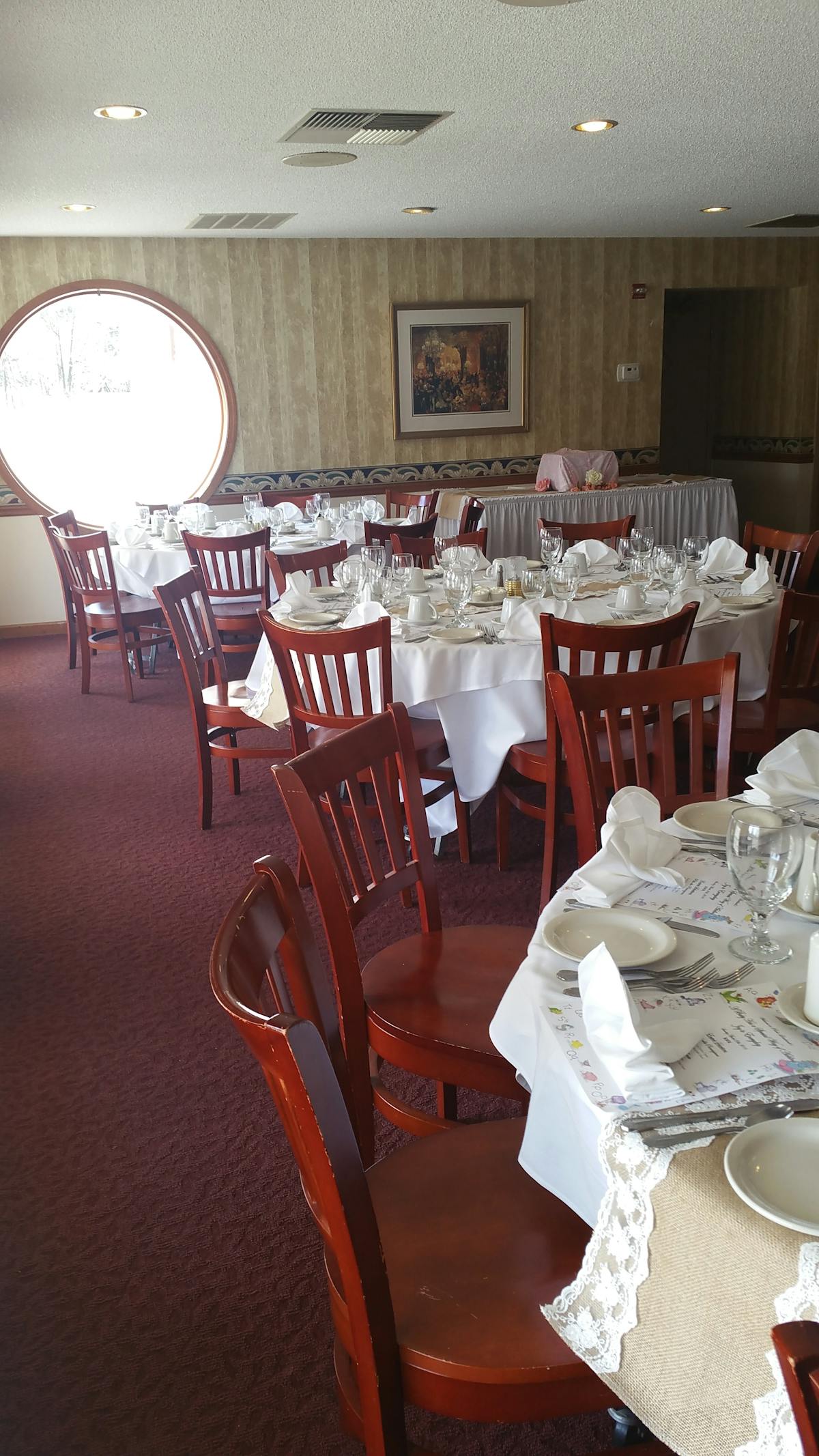 a dining room table