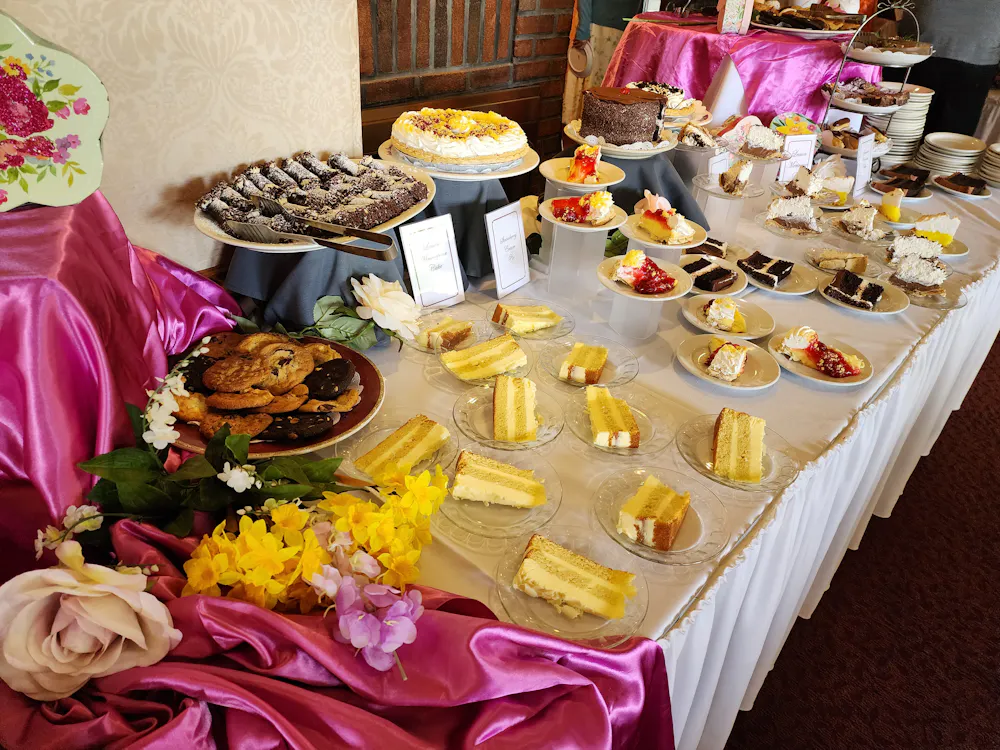 a table full of food