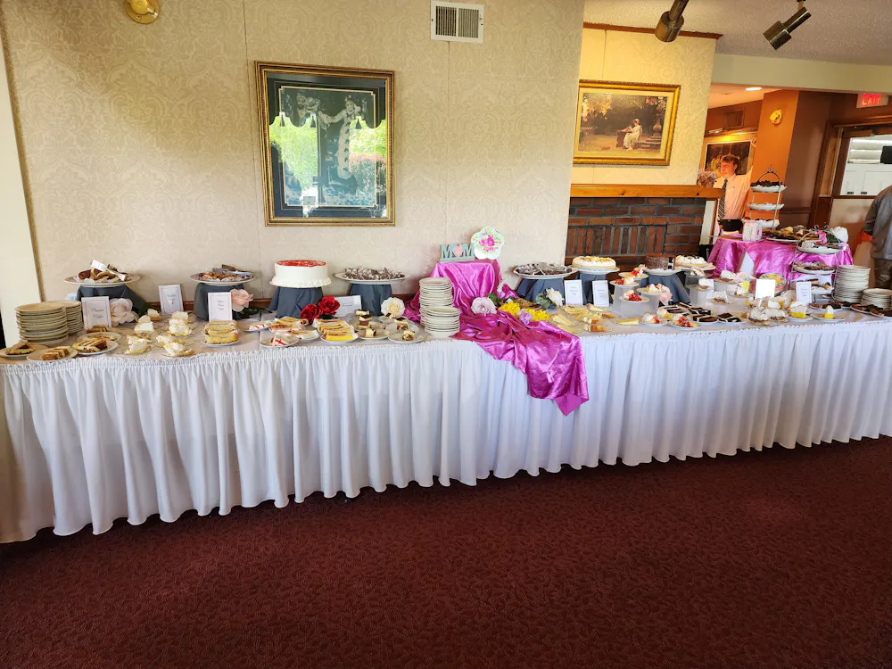 a decorated christmas tree in a room