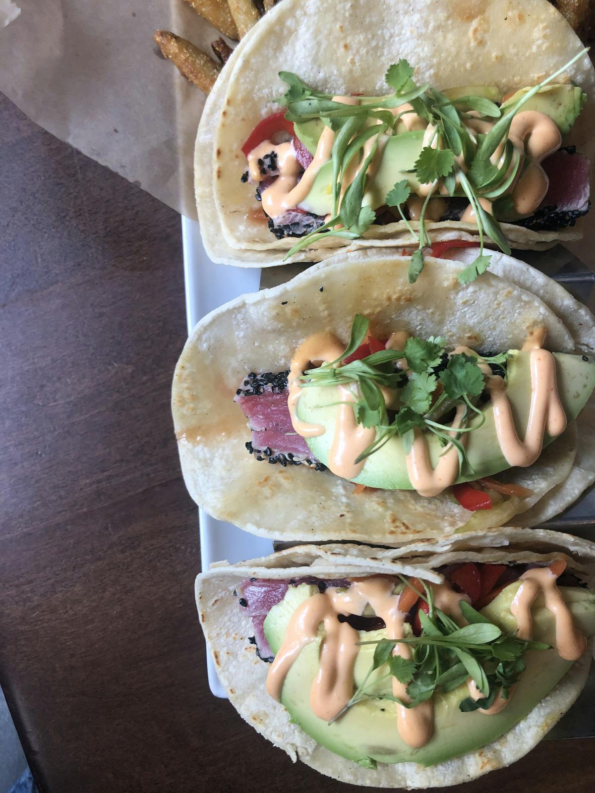 a box filled with different types of food on a table