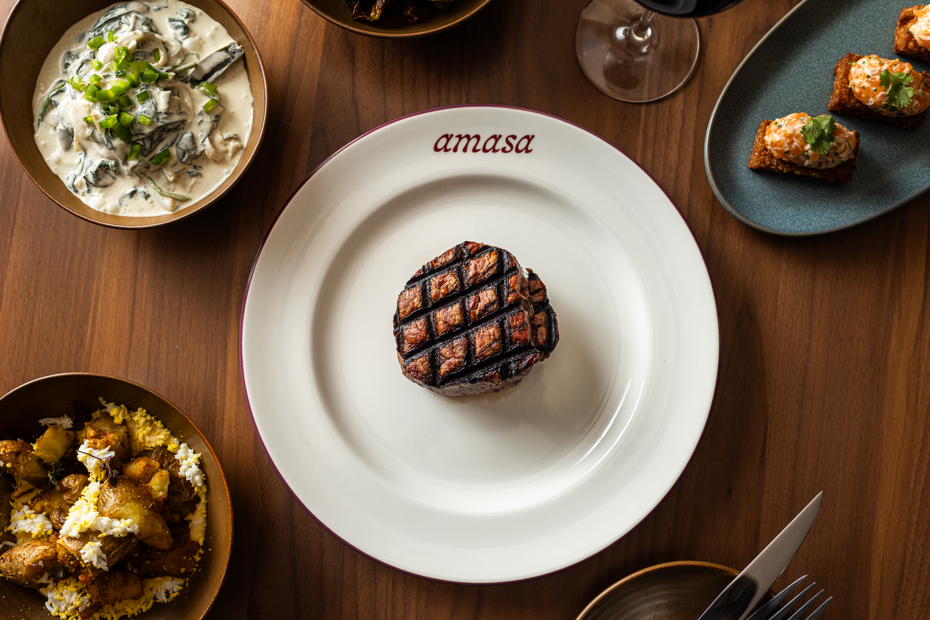 Grilled filet mignon at Amasa Latin Steakouse