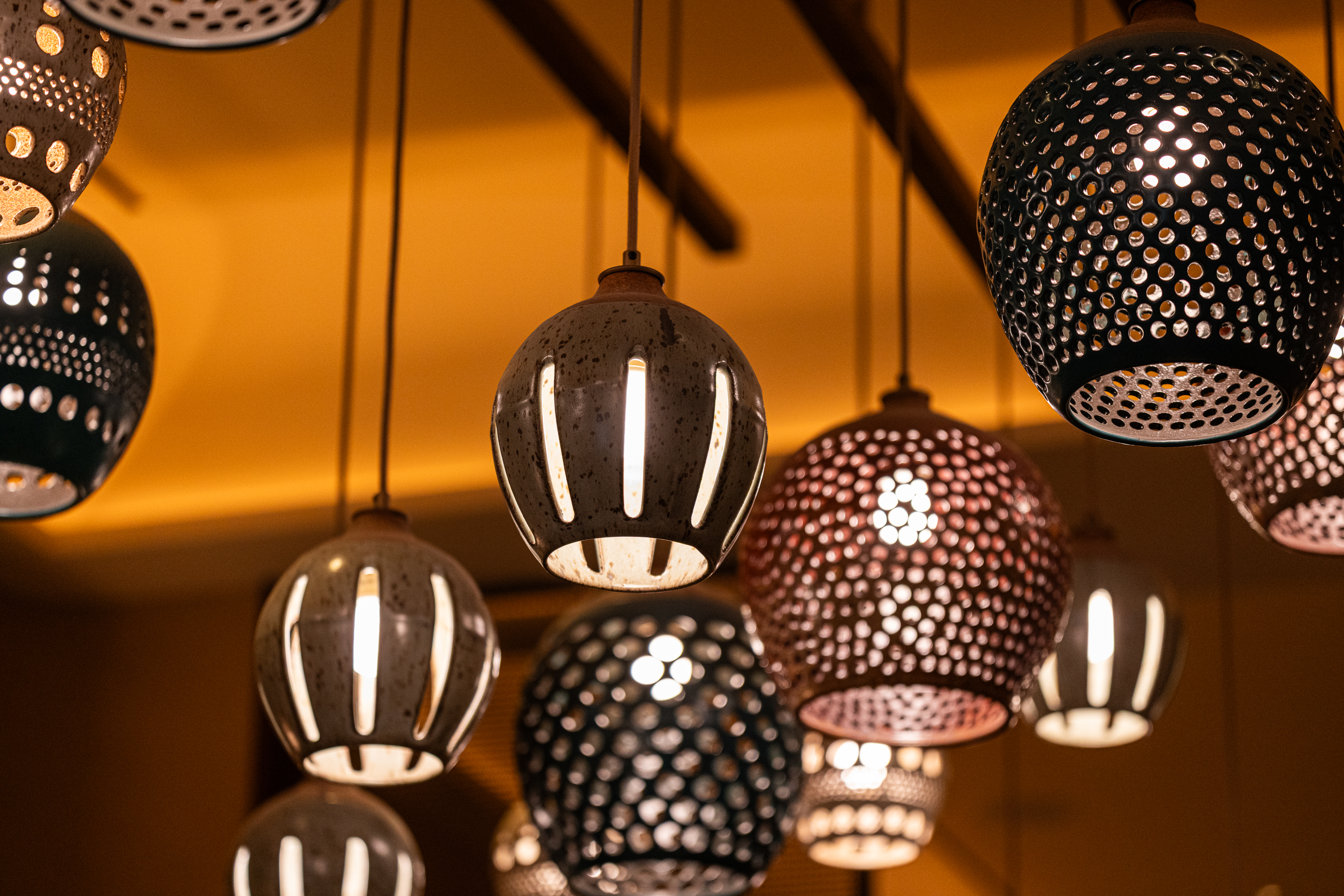a group of lights