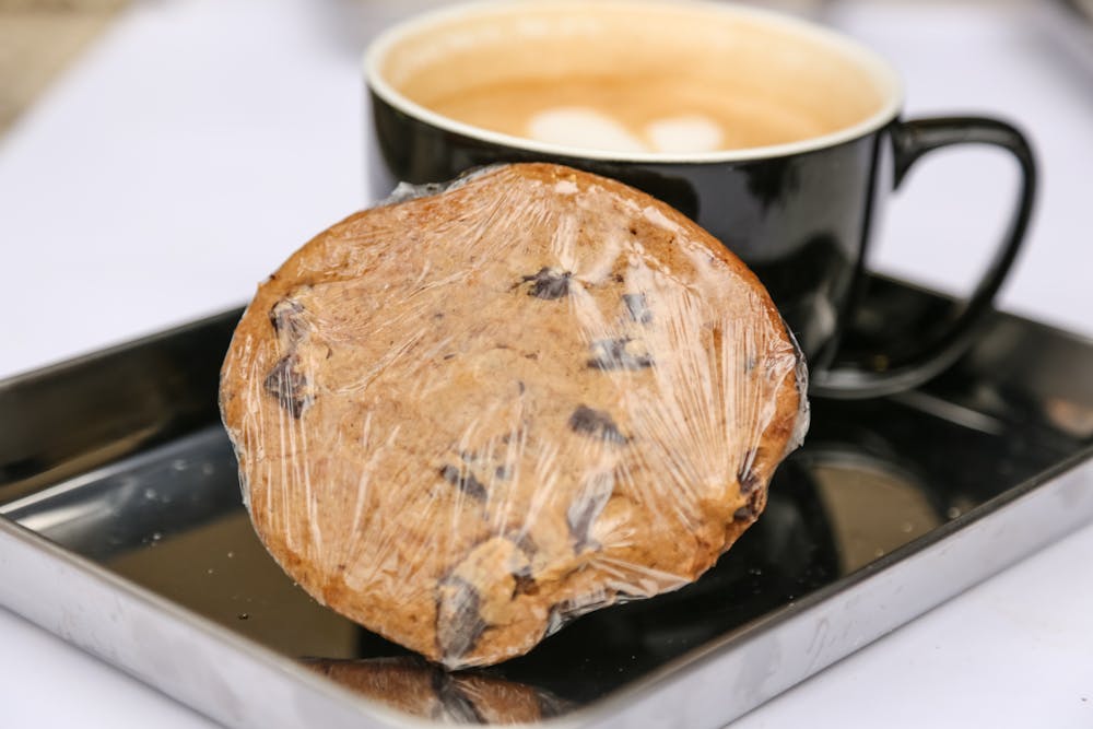 a cup of coffee on a table