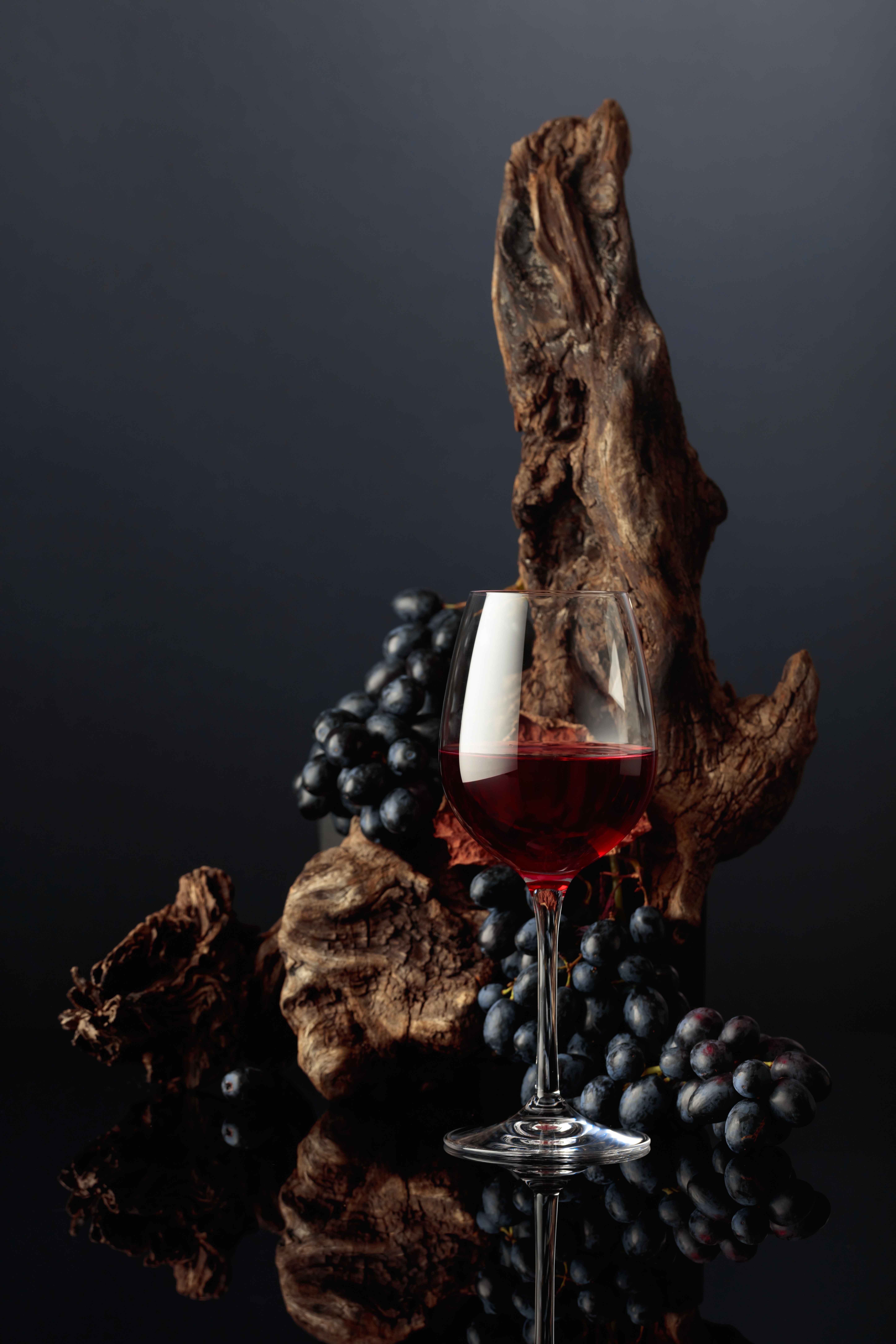 a glass of wine