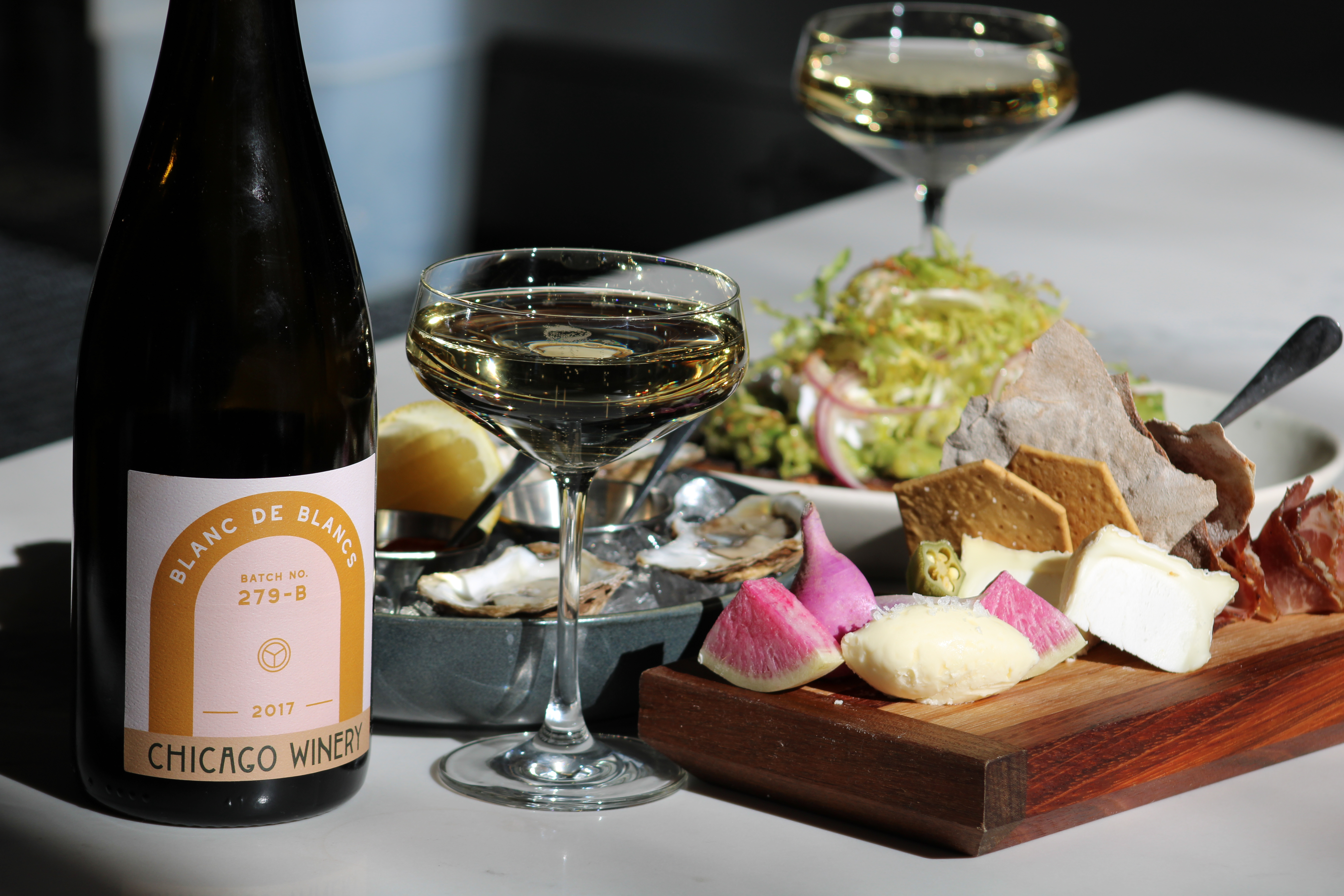 a bottle of bubbly and a chef's whim