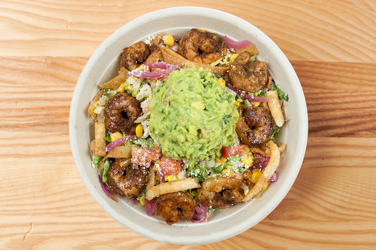 Shrimp Tostada Salad