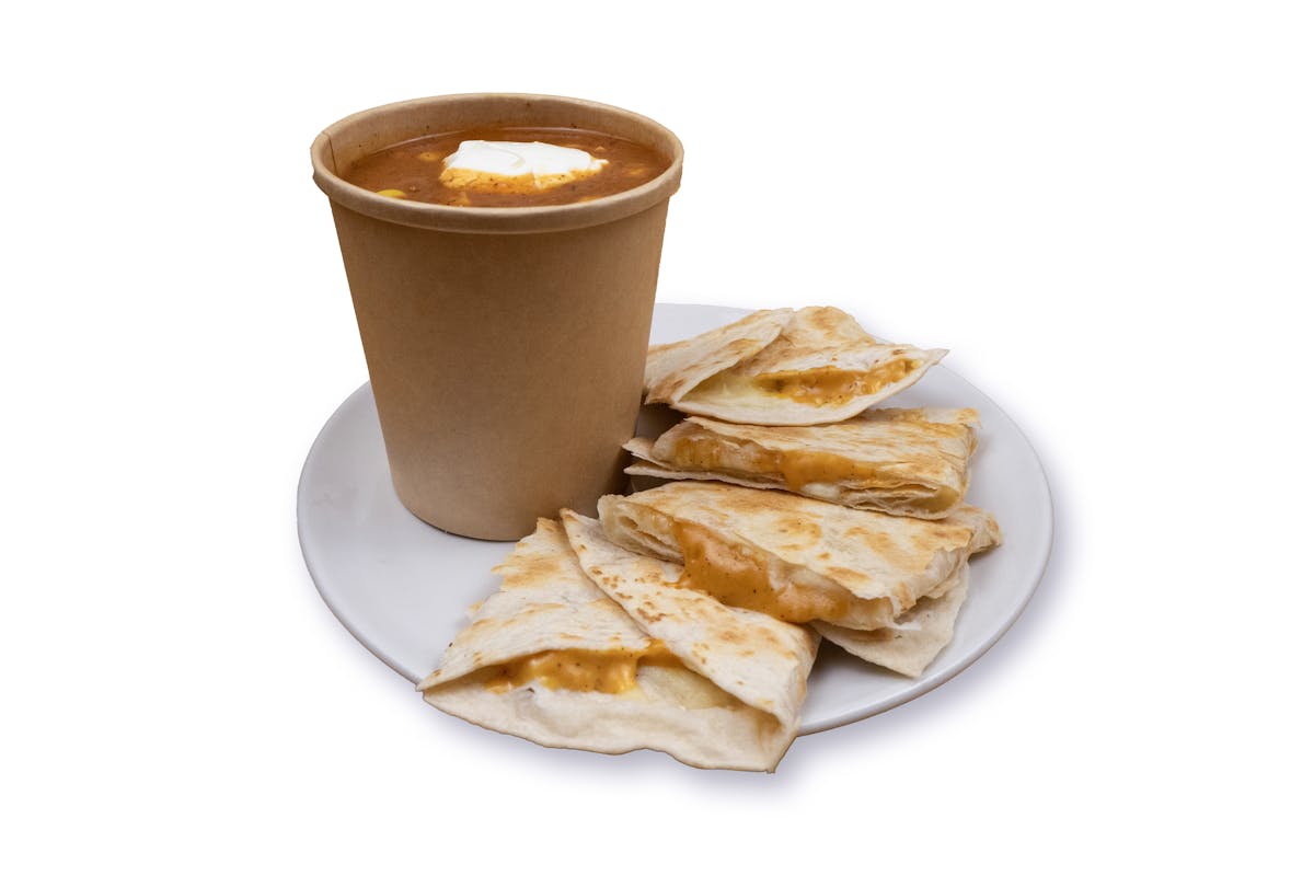 Tortilla Soup with Quesadilla