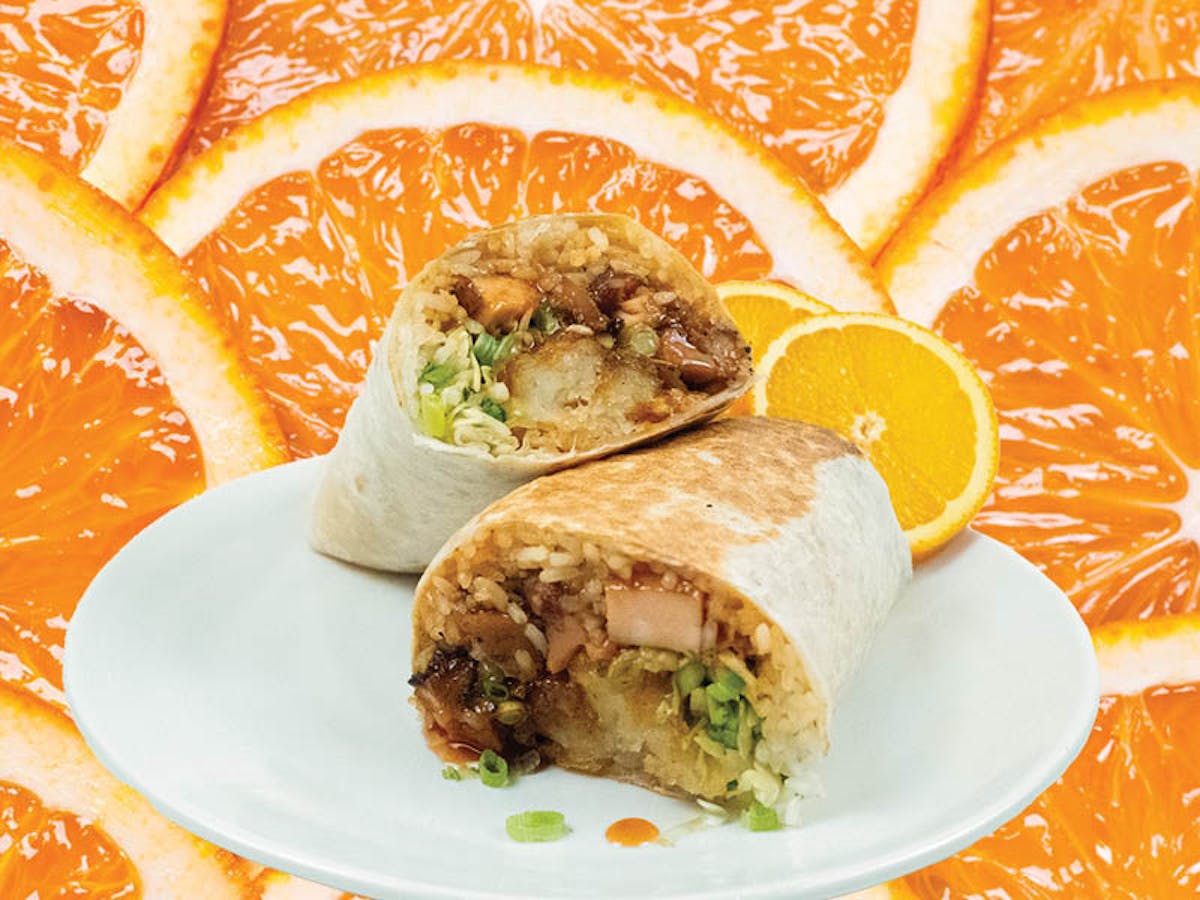 Orange Chicken Burrito