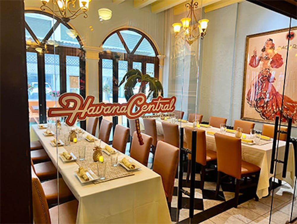 Private dining room at our Cuban restaurant near Midtown East, Manhattan, NY.