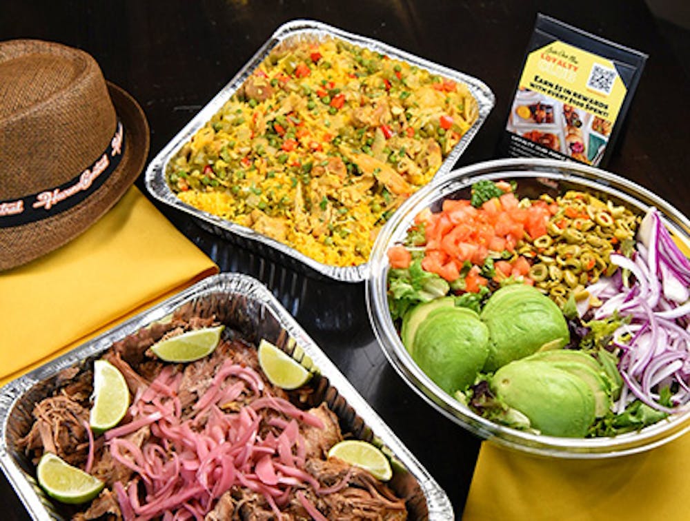 Guest enjoying delicious Cuban dishes served by Havana Central's Cuban food catering near Murray Hill, Manhattan, NY.