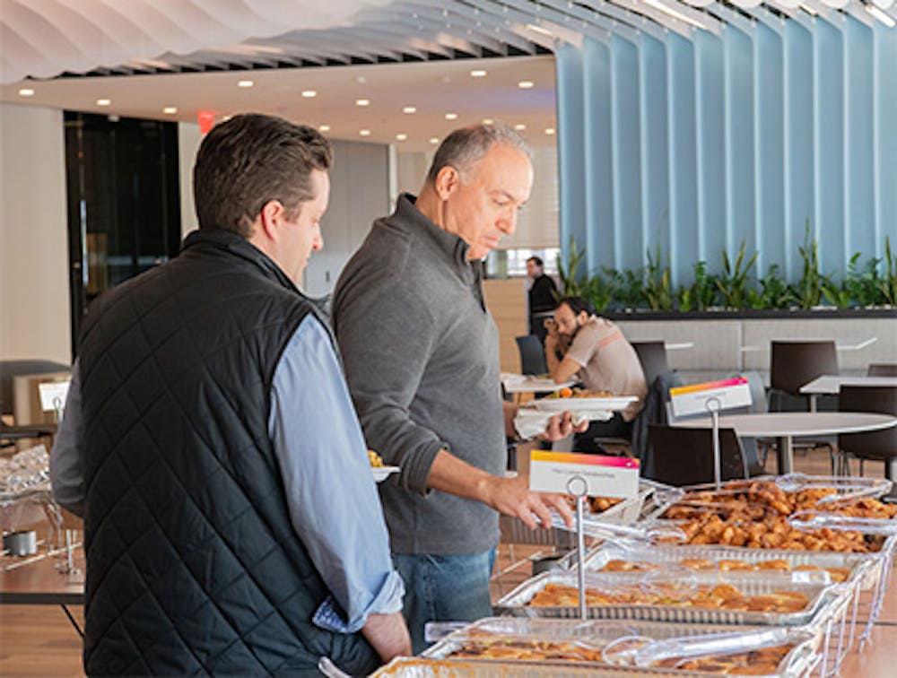 Guest enjoying delicious Cuban dishes served by Havana Central's Cuban food catering near Murray Hill, Manhattan, NY.