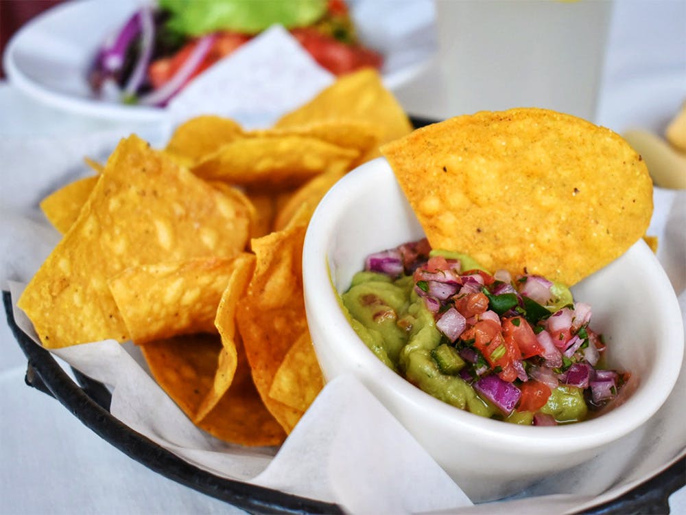 Tortillas y Guac Caseros, one of our Williston Park vegan and vegetarian dishes.