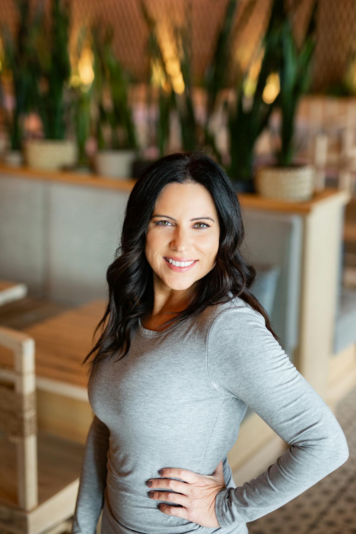 a person posing for a camera