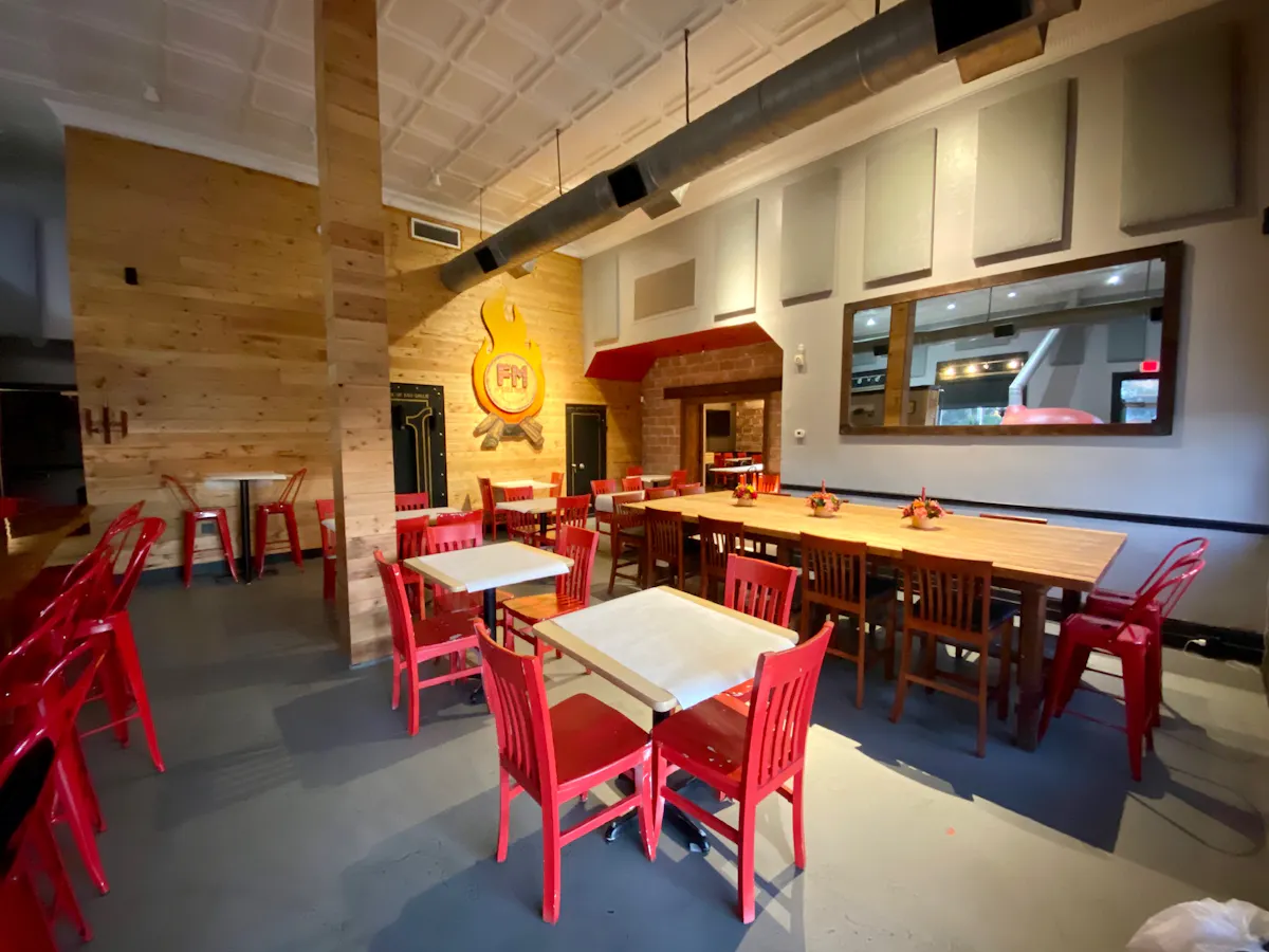 a dining room