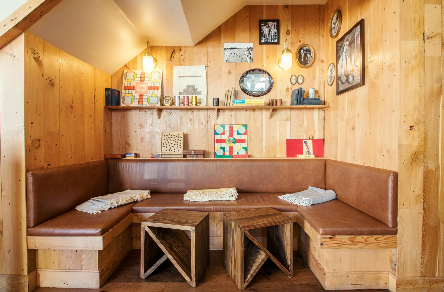 a wooden table