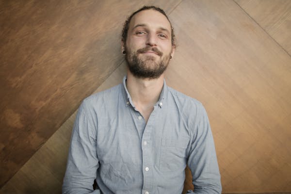 a man looking at the camera