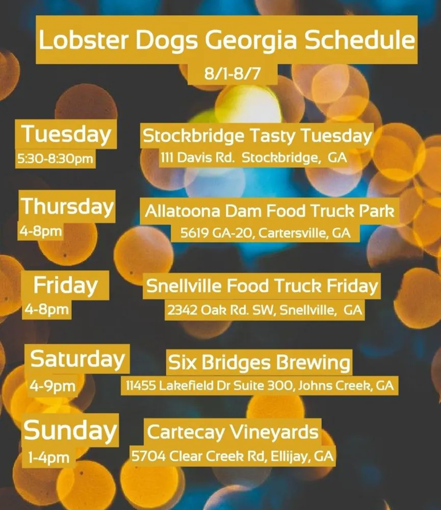 Atlanta, GA Hours + Location Lobster Dogs Food Truck