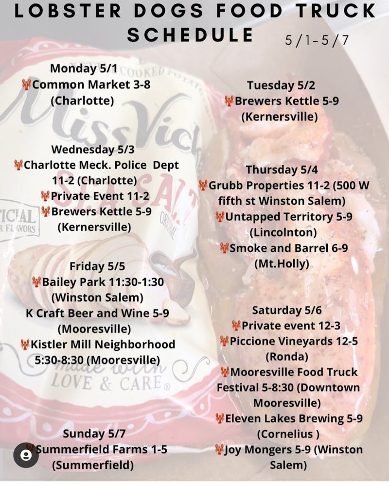 Greensboro, NC Hours + Location Lobster Dogs Food Truck