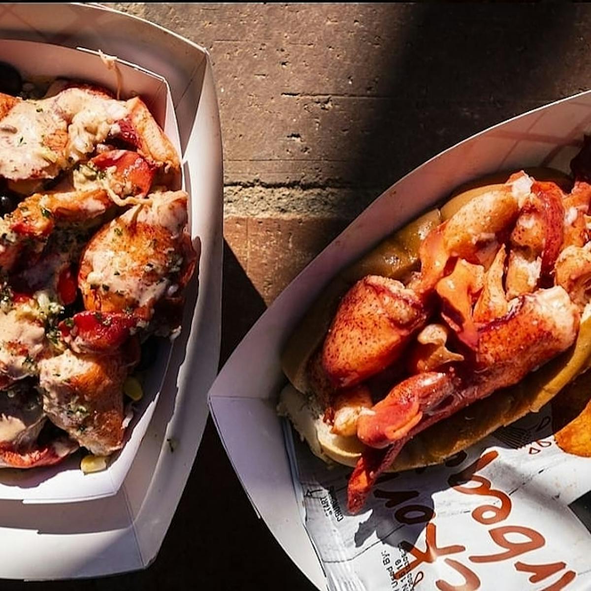 a lobster sandwich