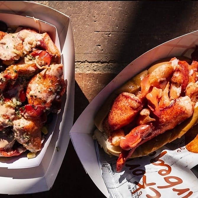 a lobster sandwich