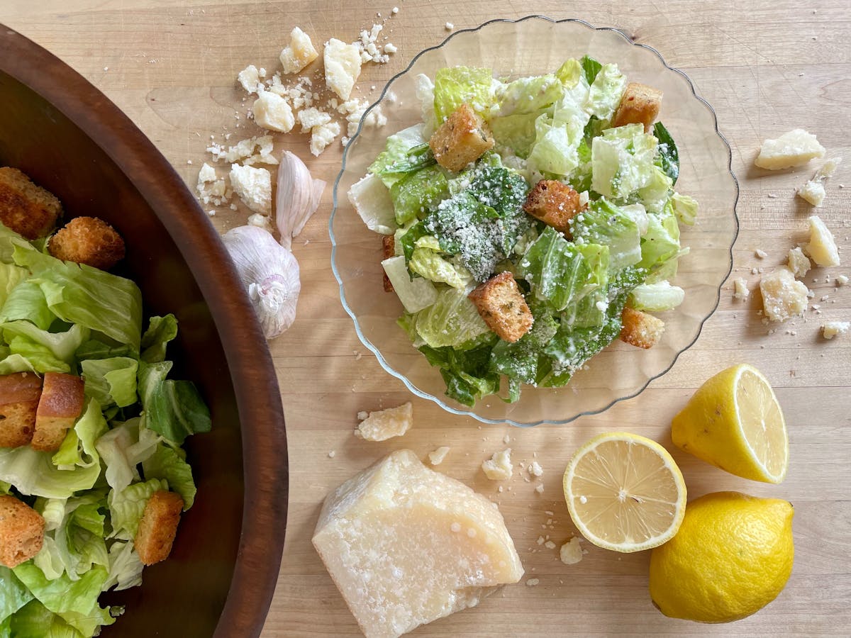 Caesar Salad, lemon, parmesan