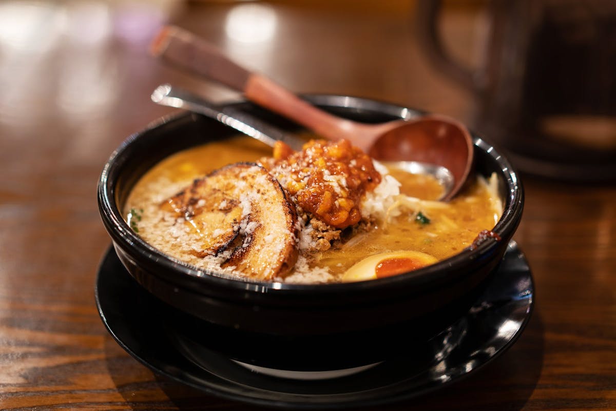 a bowl of food on a plate