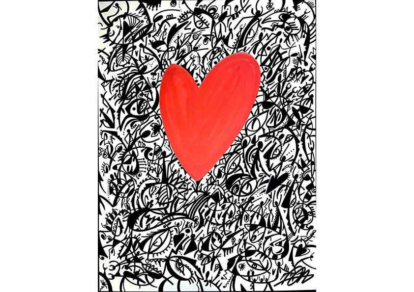 painting with a heart