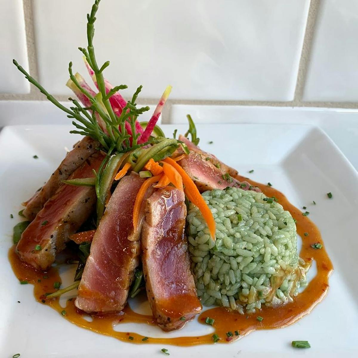 a plate of food
