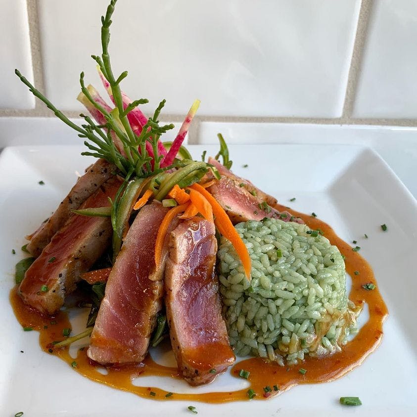 a plate of food