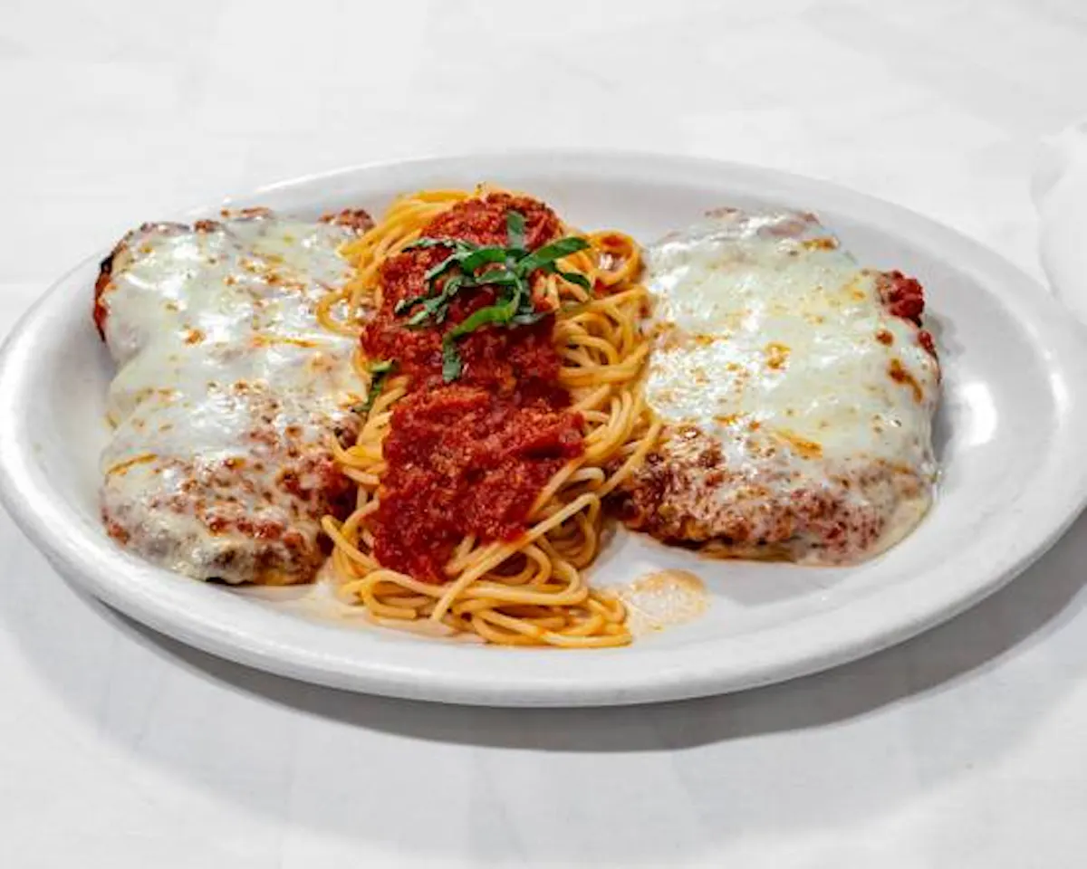 Chicken, Veal, or Seitan Parmigina