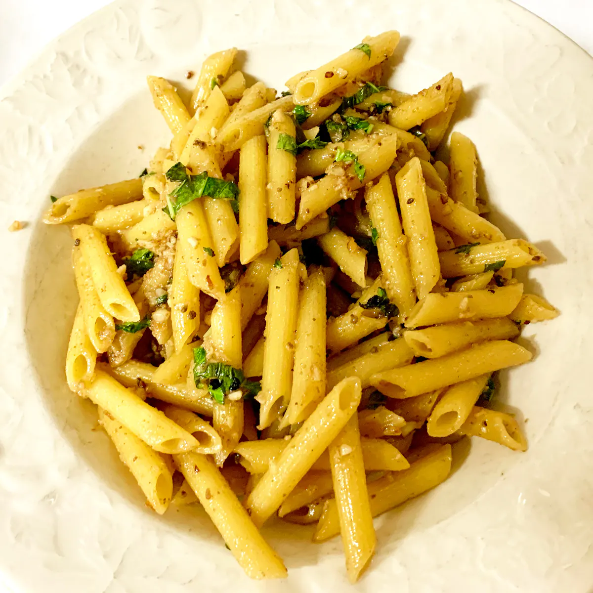 a bowl of pasta