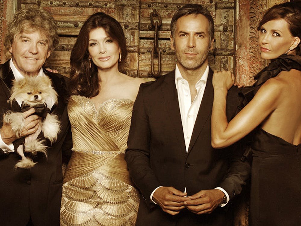 Mark Lindsay, Lisa Vanderpump poseert voor een foto