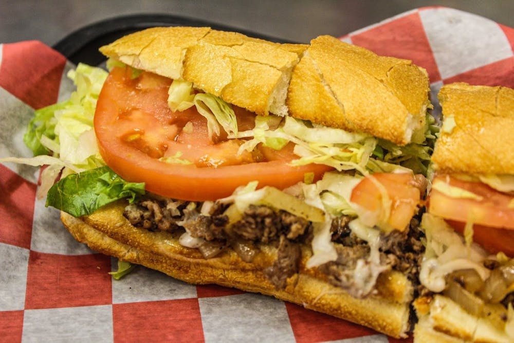 a close up of a sandwich