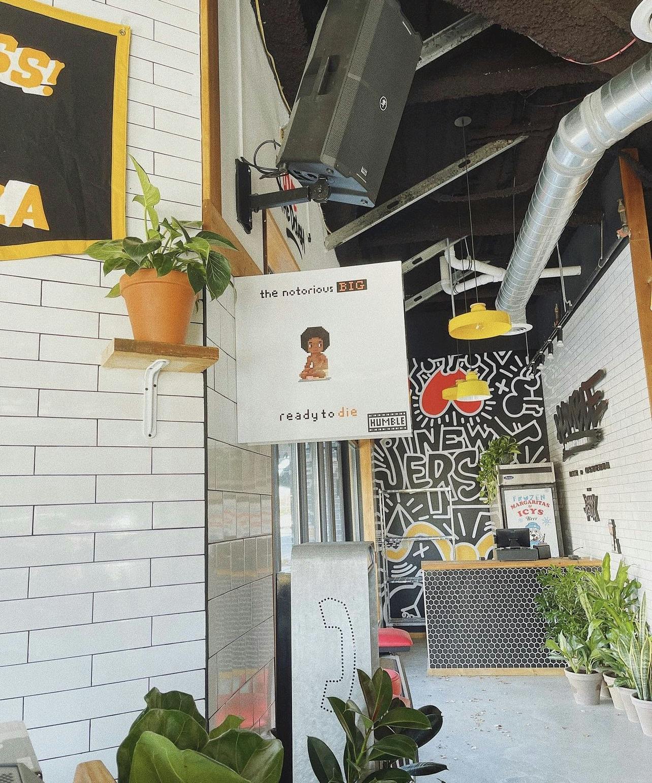 a stack of flyers on a table