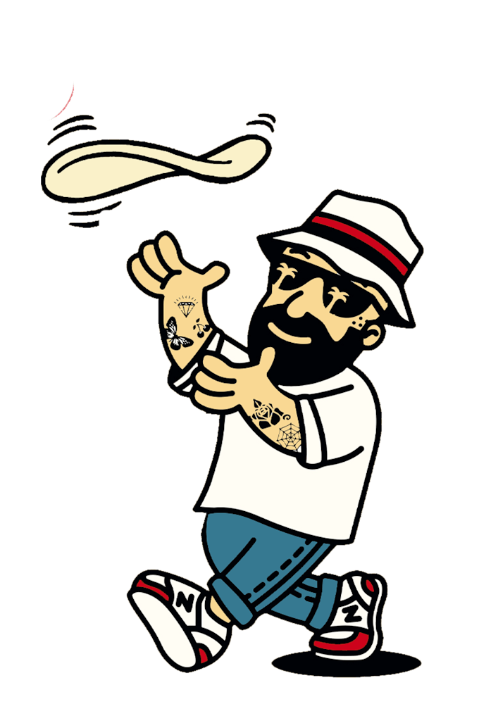 a close up of a logo