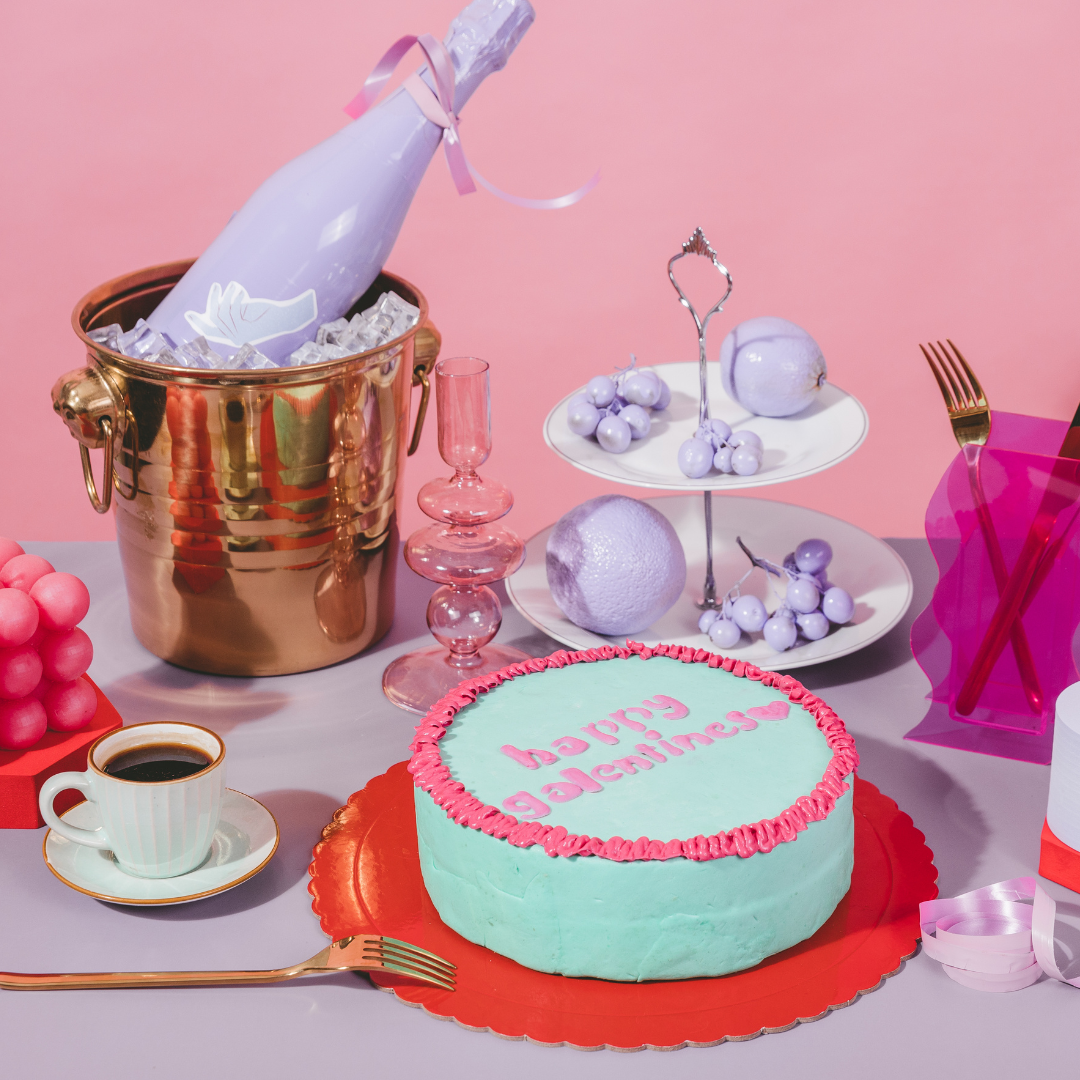 a cake sitting on top of a table