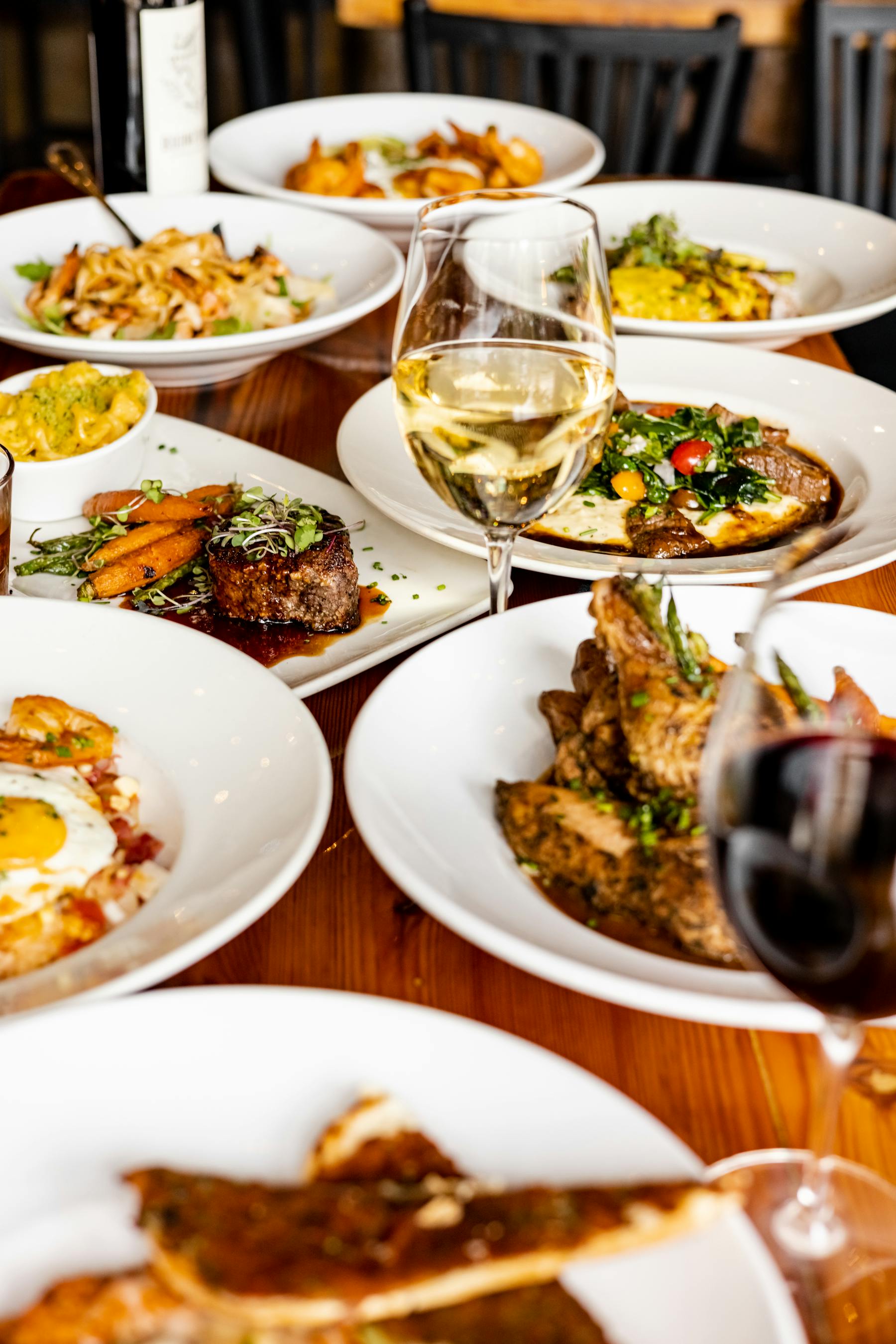 An assortment of menu options provided by State & Allen