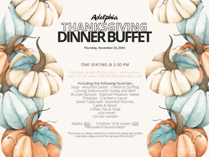 Thanksgiving Dinner Buffet Thursday, November 23, 2023 Wedding Venue