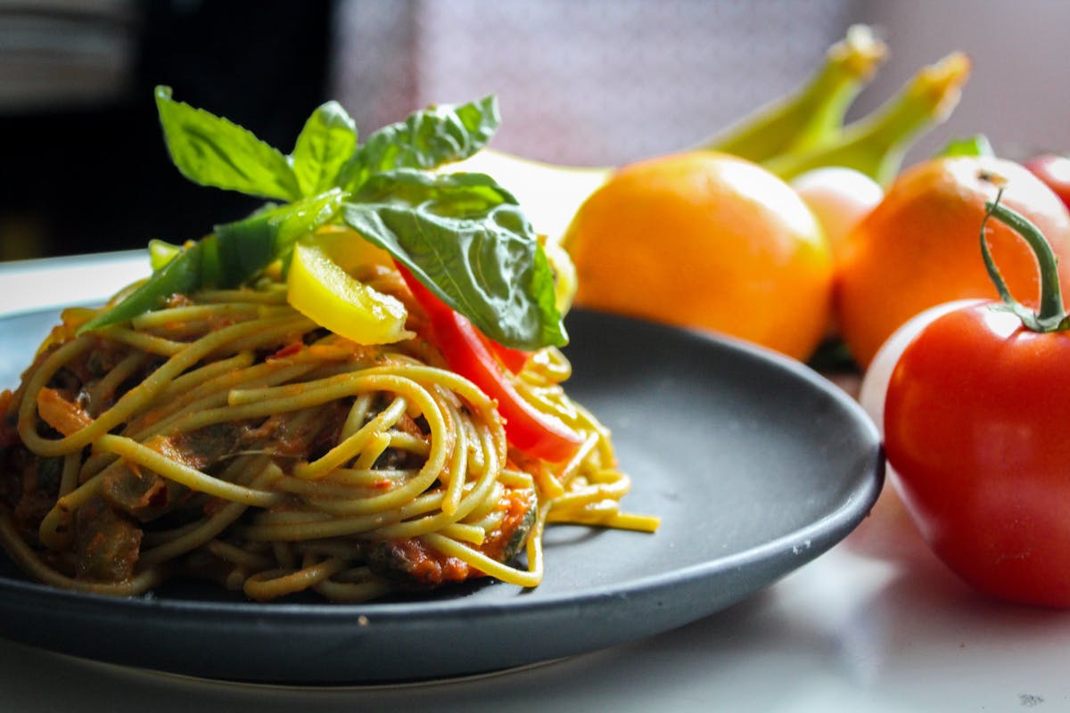 a bowl of food on a plate