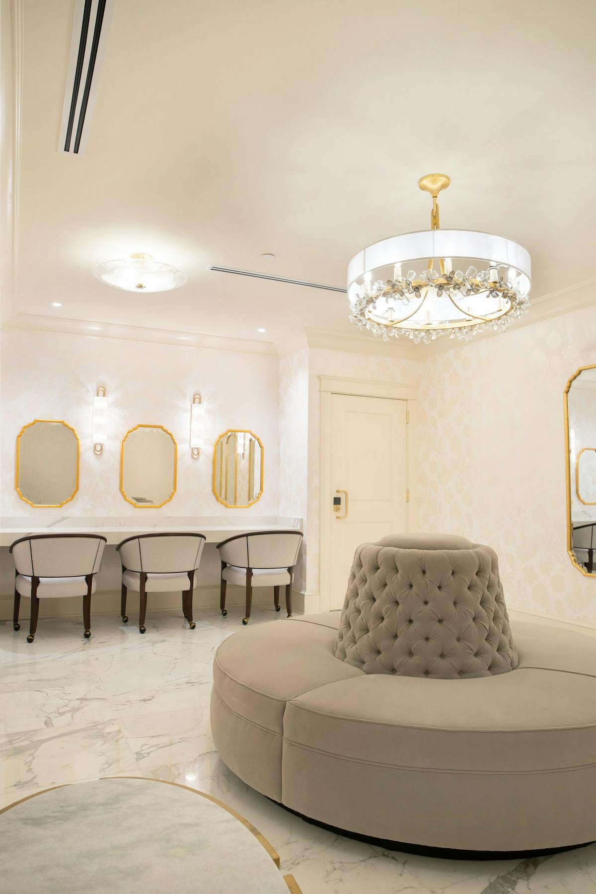 a large bed in a room