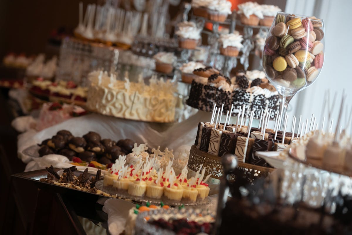 a decorated cake on a table