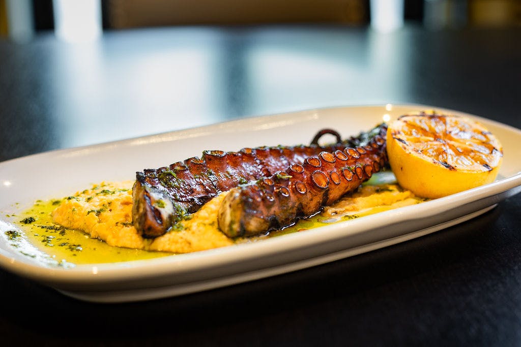 a plate of food on a table