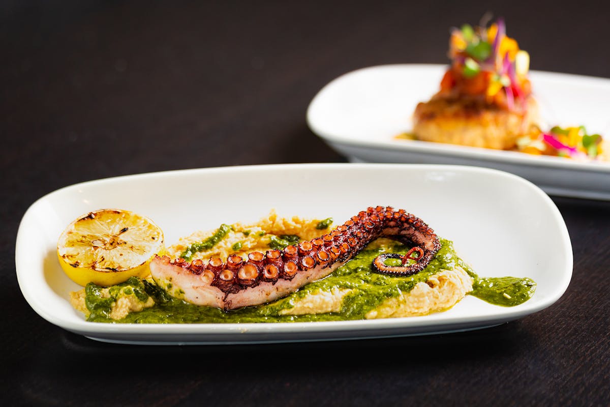 a plate of food on a table