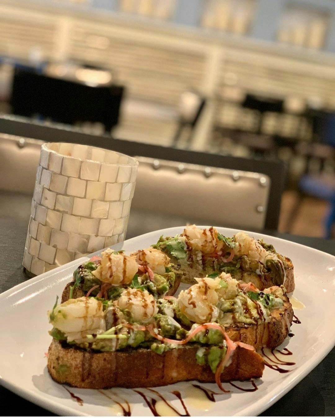 a plate of food on a table